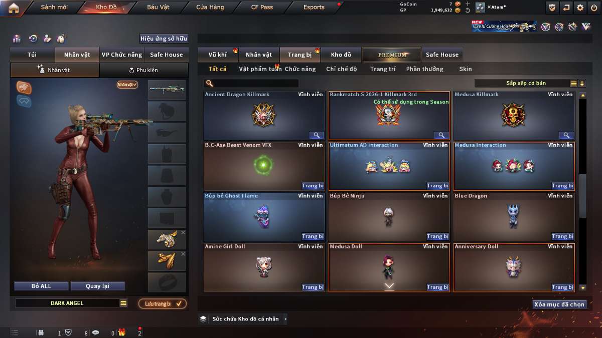 shop acc cf uy tin gia re